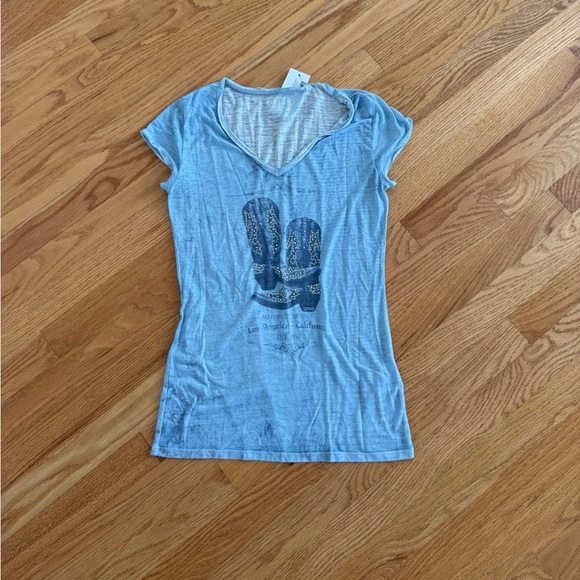 Sexy cowboy boots t shirt embellished gems faded - Picture 1 of 2